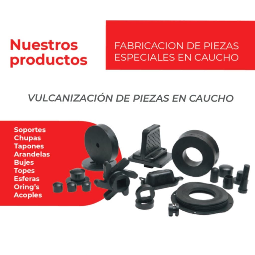 Piezas y empaques de caucho fabricados a medida